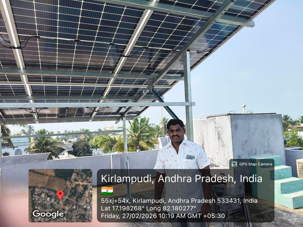 Tata Solar Panel Installation by SPSR Enterprises in Kakinada