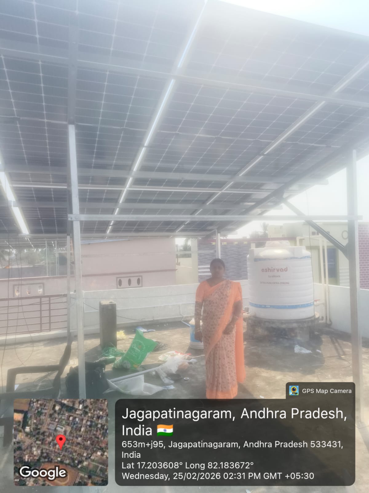 Tata Solar Panel Installation by SPSR Enterprises in Kakinada